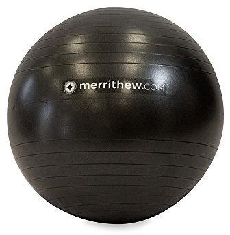 STOTT PILATES Stabilitätsball (schwarz), 55 cm mit Pumpe