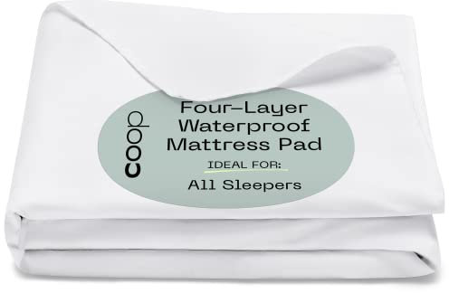 Coop Home Goods Inkontinenzunterlage waschbar – wiederverwendbare wasserdichte Unterlage – 6 Tassen Saugfähigkeit, weich, geräuschlos, Oeko Tex zertifiziert – Matratzenauflage für Erwachsene, Kinder,