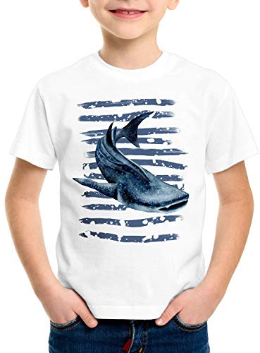 style3 Walhai T-Shirt für Kinder tauchen Safari Ozean Meer, Größe:128