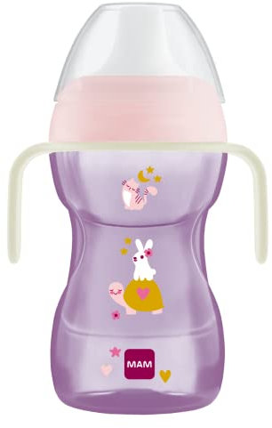 MAM FUN TO DRINK CUP 270ML & GLOW HANDLES - PINK