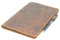JJNUSA Kompatibel mit Rocketbook Cover Smart Business Handmade Distressed Echtleder Notebook Cover für Everlast, Fusion, Wave Moleskin A4, 27,9 x 21,6 cm Blume