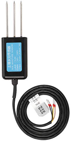 Wincal Bodenfeuchtesensor, 0-10V Ausgang Wasserdichtes Gewächshaus Bodenfeuchte Feuchtigkeitssensor Tester Meter 12-24V DC