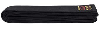 Tokaido Unisex-Erwachsene Karate Gürtel Baumwolle, schwarz, 295 cm