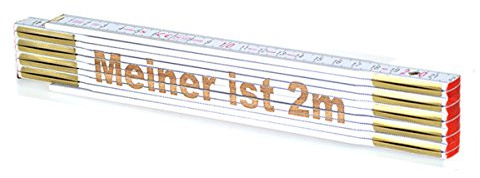 Zollstock mit hochwertiger Gravur: Meiner ist 2 m Geschenk Handwerker
