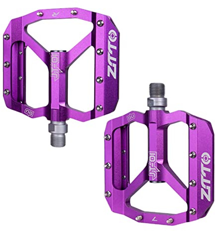 Harilla MTB Pedale abgedichtetes Lager rutschfeste ultraleichte Aluminiumlegierung 12 mm Fahrrad Flache Plattform Pedal Fahrradzubehör