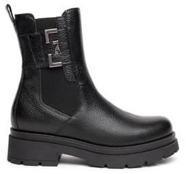 Nero Giardini I411948D Stivaletti Chelsea Donna in Pelle - Nero 38 EU