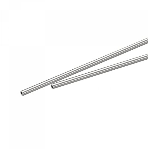 sourcing map 2 Stück 316 Edelstahl Rohr 2mm Außendurchmesser, Nahtlose Gerade Rundrohr 0.5mm Wandstärke, Runde Edelstahlrohr 250mm Länge, Industrie Präzision Metallrohr für Geländer Handläufe