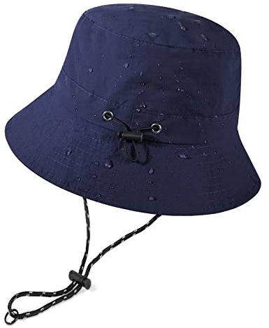 Voqeen Cappello da Pescatore Uomo Donna Anti UV Estivo Outdoor Traspirante e Impermeabile Unisex Pieghevole Cappello da Sole per Pesca Campeggio Giardinaggio Trekking