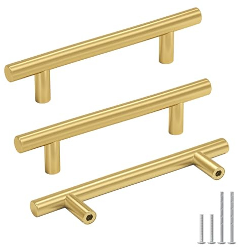 Goldenwarm 15 Stück Schrankgriffe Gold Möbelgriffe Gold 96mm Griffe für Küchenschränke Türgriffe Küche Goldene Griffe Möbelgriffe Edelstahl