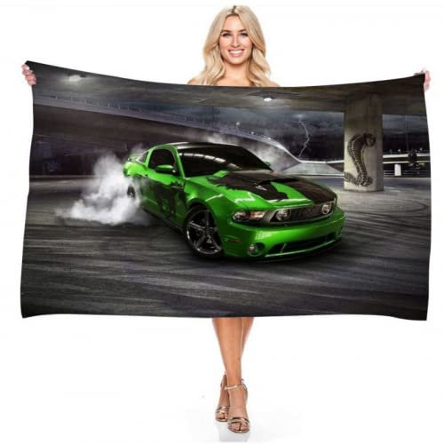 IMFLY Strandtuch XXL Auto Car Strandhandtuch Groß Badetuch Saunatuch Saunahandtuch Picknickdecke Strandlaken Stranddecke Duschtuch Herren (4,70x140CM)