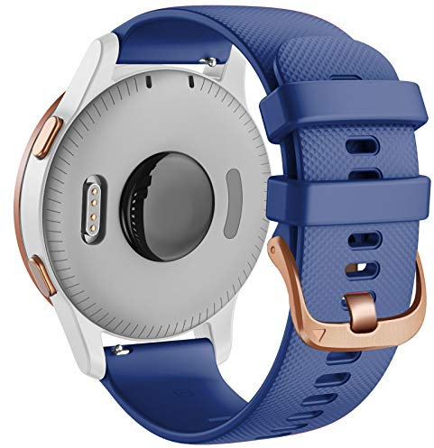 Wtukmo 18 mm Armband für Garmin Vivoactive 3S 4S Vivomove 3S / Venu 2S Smartwatch Silikonarmband für Garmin Move 3S / Active S, For Move 3S, Achat