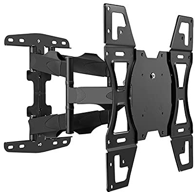 GGZONE Meuble TV d'angle Moderne Meuble TV Multifonctionnel à Six Bras Support Mural pour téléviseur à Mouvement Complet Pivotant pour la Plupart des téléviseurs de 26 à 65 Pouces, Max Vesa 400X400Mm
