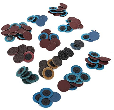 CruSio Faserklappen-Polierpad, Nylon-Schleifscheiben-Set, Verschleißfest, Hochdichtes Metallschleifen, Zusätzliche Festigkeit Für Messer Für Schiffe