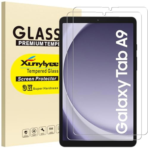XunyLyee 2-Pack, Screen Protector for Samsung Galaxy Tab A9 8.7/ Galaxy Tab A11 (8.7 inch) 2025 SM-X110/ SM-X115/ SM-X133/SM-X135 Tempered Glass Film Easy Installation
