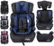FableKids Kinderautositz | 3-Punkt-Sicherheitsgurt | Autokindersitz ab 15 M. | Autositz für Kinder 76-150 cm | Kindersitz einstellbare Kopfstütze | ECE R129/03 | Verstellbar 44,5x41x68-75cm | Blau