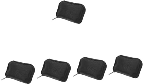 FRCOLOR Borsa per glucometro, al metro, ricaricabile, per misuratori di zucchero nel sangue, per insulina, borsa per la spesa, nero, 5 pezzi, 12.00X7.00X3.00CMx5pcs