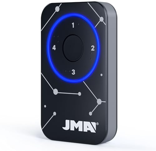 Mando de Garaje Universal JMA M-BT Advance para la Copia de mandos de Puertas codigo Fijo y Rolling Code 433 y 868 MHz Portones y cocheras. 4 mandos Diferentes en 1. Fabricado en España