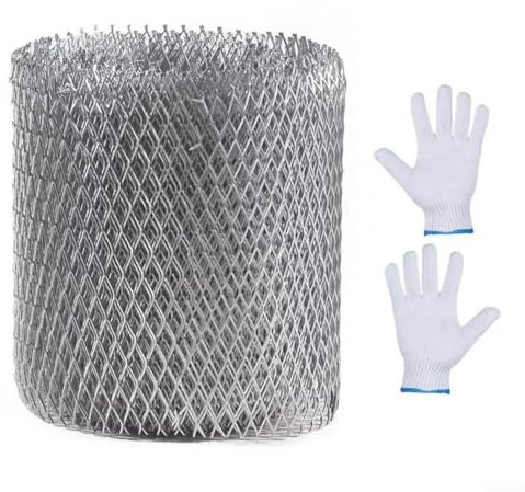 Rejilla protectora de canalón de aluminio, fácil de cortar e instalar, promueve el flujo de agua adecuado (15 cm x 6 m)