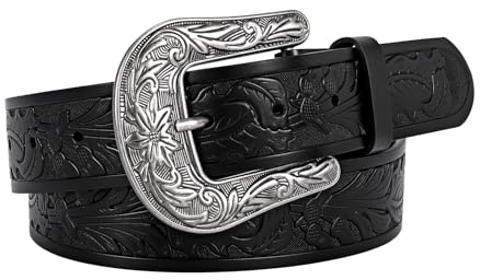 BELTROAD Vintage Western Gürtel mit Schnalle für Damen Herren, Cowgirl Cowboy Gürtel Herren Damen Westerngürtel Ein Feierliches Geschenk