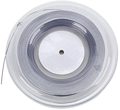 Tennissaite, 1,25 Mm Drahtdurchmesser, 200 M, Doppelt Geripptes Design, Polyester-Tennisschlägersaite für Amateur- und Tägliches Training (Grey)