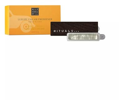 RITUALS Parfüm Mehr Auto Lufterfrischer – Duft mit süßer Orange und Zedernholz – Elegante Holzhalterung – 6 g