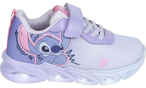 CERDÁ LIFE'S LITTLE MOMENTS Niños LED Suela Ligera EVA-Deportiva Luces Stitch Ajuste Cómodo, Purple, 32 EU