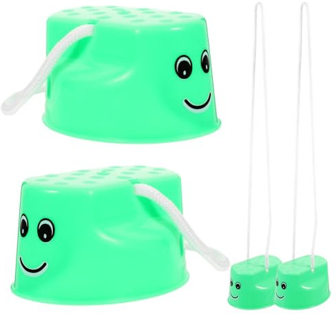 ibasenice 4stücke Kinderstelzen Balance-Spielzeug Mit Eimerform Und Seilen An Beiden Seiten Massagepunkten Und Anti-rutsch-Design Für Gleichgewichtstraining Und Sensorisches Training Im Kind