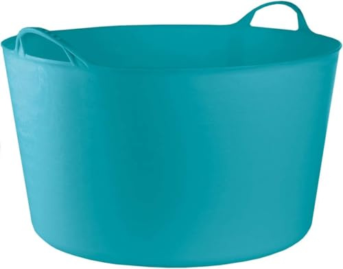MiG-met - Mehrzweckkorb, großer Behälter, Korb Flexi, Wäschekorb - Stark, Haltbar, Flexibel und Leicht - Frostsicher, Zwei robuste Griffe - Ausdauer 120kg - 55L, 55x44,5x35cm - Blau - 1 Stück