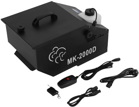 DMX512 - Generatore di nebbia da 1200 W, generatore di fumo, illuminazione palcoscenico, illuminazione per feste, nebbia con telecomando e serbatoio dell'acqua, alto volume di nebbia, macchina per