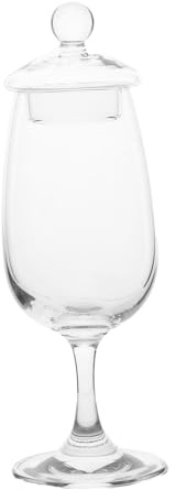 Sosoport Bicchiere da Vino in Vetro Stelo lungo Bicchiere Degustazione Whisky con Coperchio Adatto per Vari Vini e Dolci per Feste e Riunioni Private