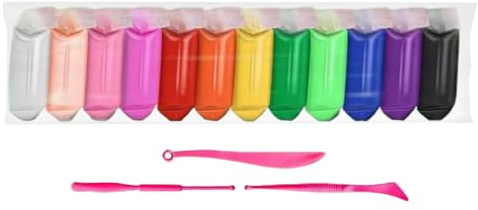 Modelliermasse-Set – Mehrfarbiges luftgetrocknetes Ton-Set für Kinder | Antihaft-Knete, buntes handgemachtes Spielzeug, Bastelaktivitäten für Mädchen, Klassenzimmer,