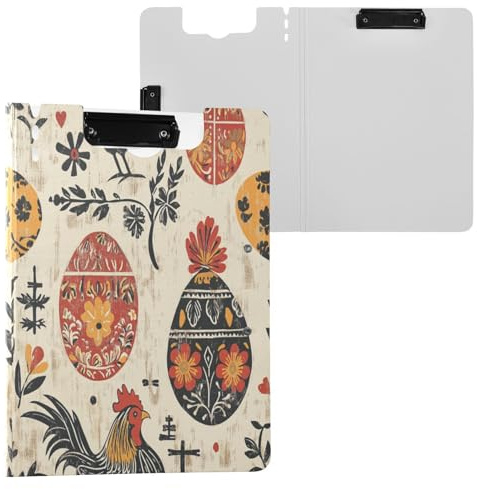 Cartella portablocco rustica galline retrò A4 Clipfolio orizzontale e verticale doppia clip ufficio clip Board con copertina
