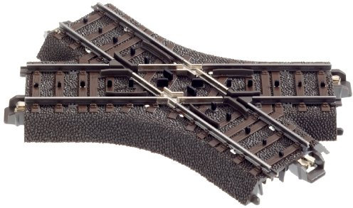 Märklin 24649 C-Gleis Kreuzung – Länge 103,3 mm – Abzweigwinkel 48,6° – Robustes Gleiselement für doppelte Verbindungen – vorbildgerechtes Design – Spur H0 – ab 15 Jahren