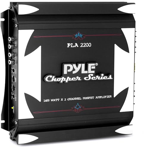 Pyle PLA2200 amplificatore audio 2.0 canali Auto Cablato Nero