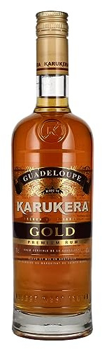 KARUKERA - Gold - Rhum Ambré - 40 % Alcool - Origine : France/Guadeloupe - A déguster pur - Notes de Vanille & Pêche - 70 cl