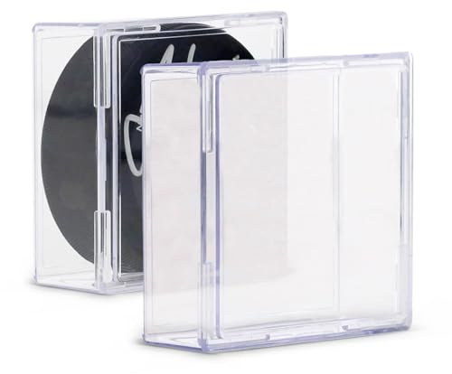 BCW Hockey Puck Display Case Cube Holder 6-Pack, Crystal Clear, Stackable