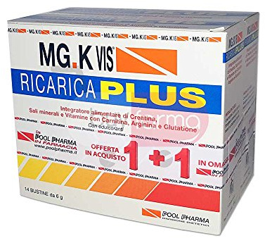 Offerta MG K Vis Ricarica Plus - Integratore Alimentare da 28 Bustine (14+14)