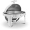 Royal Catering RCDB-6R Chafing Dish Rechaud Wärmebehälter Speisenwärmer Speisewärmer Kugelform 6 L 1 Brennstoffbehälter