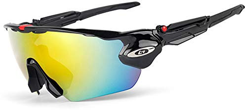 GITVIENAR Sport Sonnenbrille Fahrradbrille 7 Schutzschichten Sportbrille Outdooraktivitäten mit UV-Schutzfür Radfahren Laufen Klettern Autofahren Laufen Angeln Golf Beachvolleyball-Spielen und Wandern
