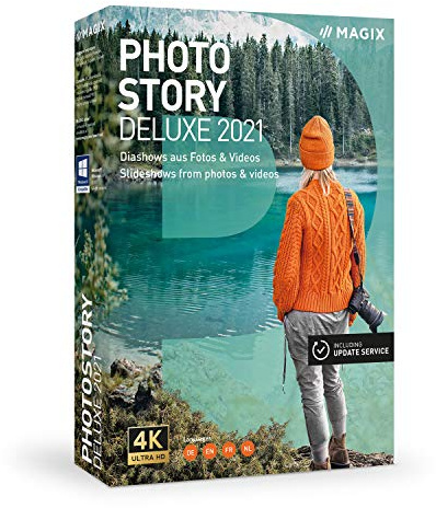 Photostory Deluxe - Version 2021 - Animated Slideshows From Photos & Videos|Deluxe|multiple|limitless|PC|Disc