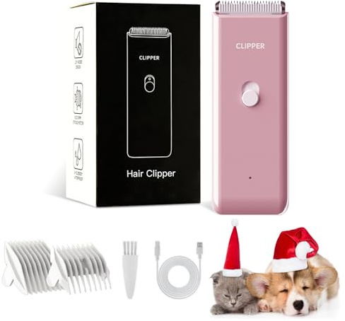 Founouly Home Professional Dog Grooming Kit Clipper Low Noise USB Rechargeable for Dog Cat