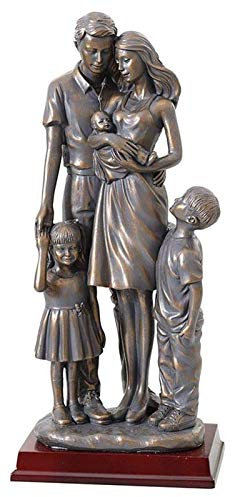 YANRUI Glückliche Familie handgefertigte Harz skulptur Eltern Kinder Statue Geschenk Room schmuck Handwerk Dekoration Hochzeitstag Statuette