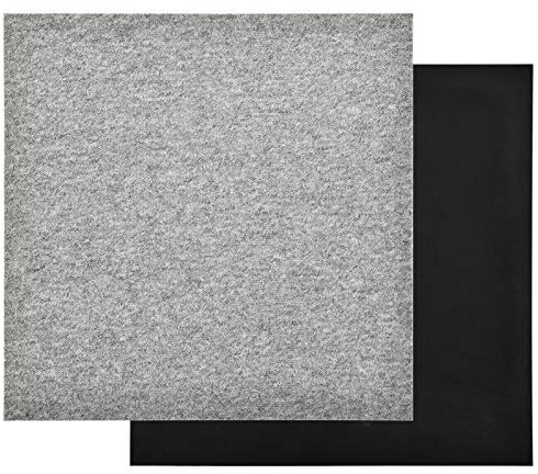 Gecheer Baldosa de Suelo Antideslizante Baldosas de Moqueta de Suelo Moqueta Loseta Oficina Hogar Despacho 20 uds 5m² 50x50cm Gris Claro
