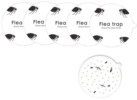 5 pezzi Ricarica per Trappola Antipulci, Ammazza Pulci Dischi Adesivi Sostituzioni Controllo dei Parassiti per Uccidere le Pulci a Cupola, Ufficio, Giardino (Giro)