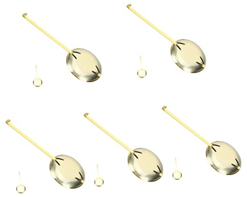 HOMSFOU 5stücke Metall Pendel Für Wanduhr Ersatzteil DIY Pendel Für Wanduhren Hochwertige Uhrenteile Für Reparatur Und Eigenbau Für Persönliche Projekte
