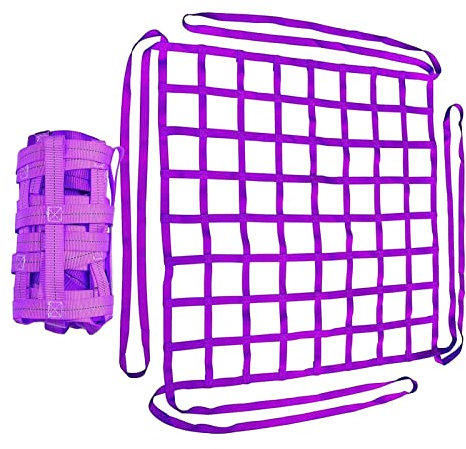 Polyester-Hebenetze - Hangendes Hebenetz, Reißfest Anhängernetz, Heavy Duty Motorrad Bungee Cargo, Kletternetz Kinder Outdoor, Für Industrielle Be Und Entladewerkzeuge (Size : 4 X 4M/Mesh 20cm/Load 3