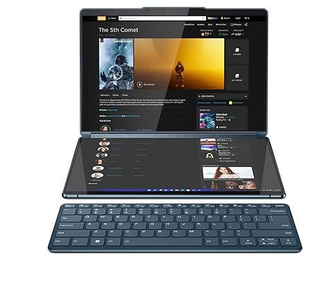 Lenovo Yoga Book 9 13IRU8 13 inch Dual Screen Laptop - (Intel Core i7-1355U, 16GB LPDDR5x-6400 RAM, 1TB NVMe SSD, Windows 11 Home) - Tidal Teal