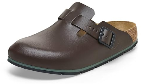 Birkenstock Boston Pro Pantoufles en cuir pour homme et femme – Sabots – Certifié selon la norme EN ISO 20347:2043 – Chaussures professionnelles pour médecine, restauration et service