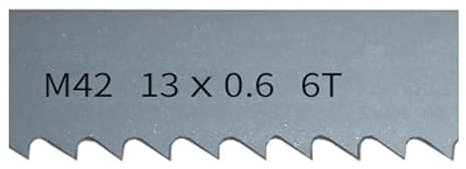 1pc 1140-2560 Mm M42 Bi-Metal Band Saw Blades Bandsaw Blade Cutting Hardwood, Metal Band Saw For Metal(6Tpi,Length 1750mm)
