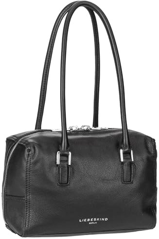 LIEBESKIND Berlin 3D Leather Kayla Satchel S Black